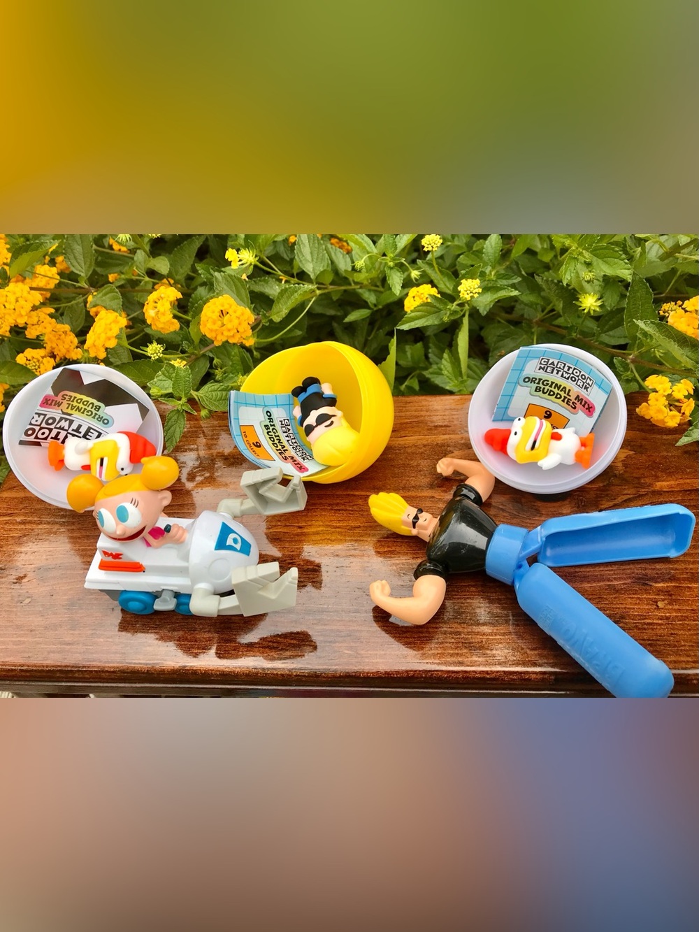 90s Cartoon Johnny Bravo Dexters Lab Cow Chicken Kids Meal Toy Blind Bag Figures